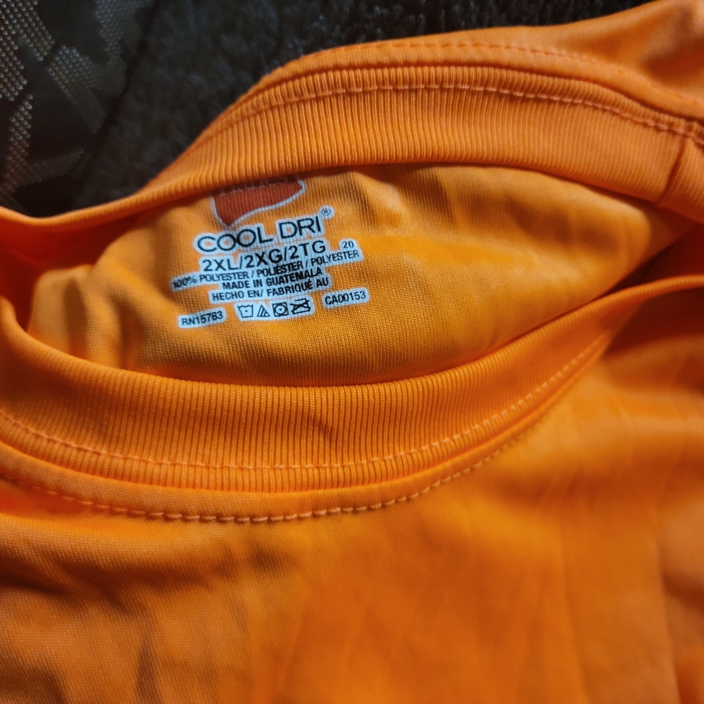 SIX (6) ORANGE NEON LONG SLEEVE T-SHIRTS